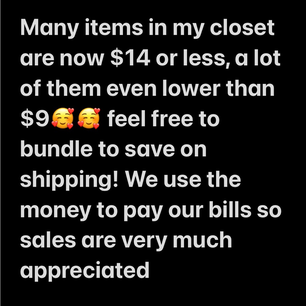 Feel free to make bundles and offers! ❤️